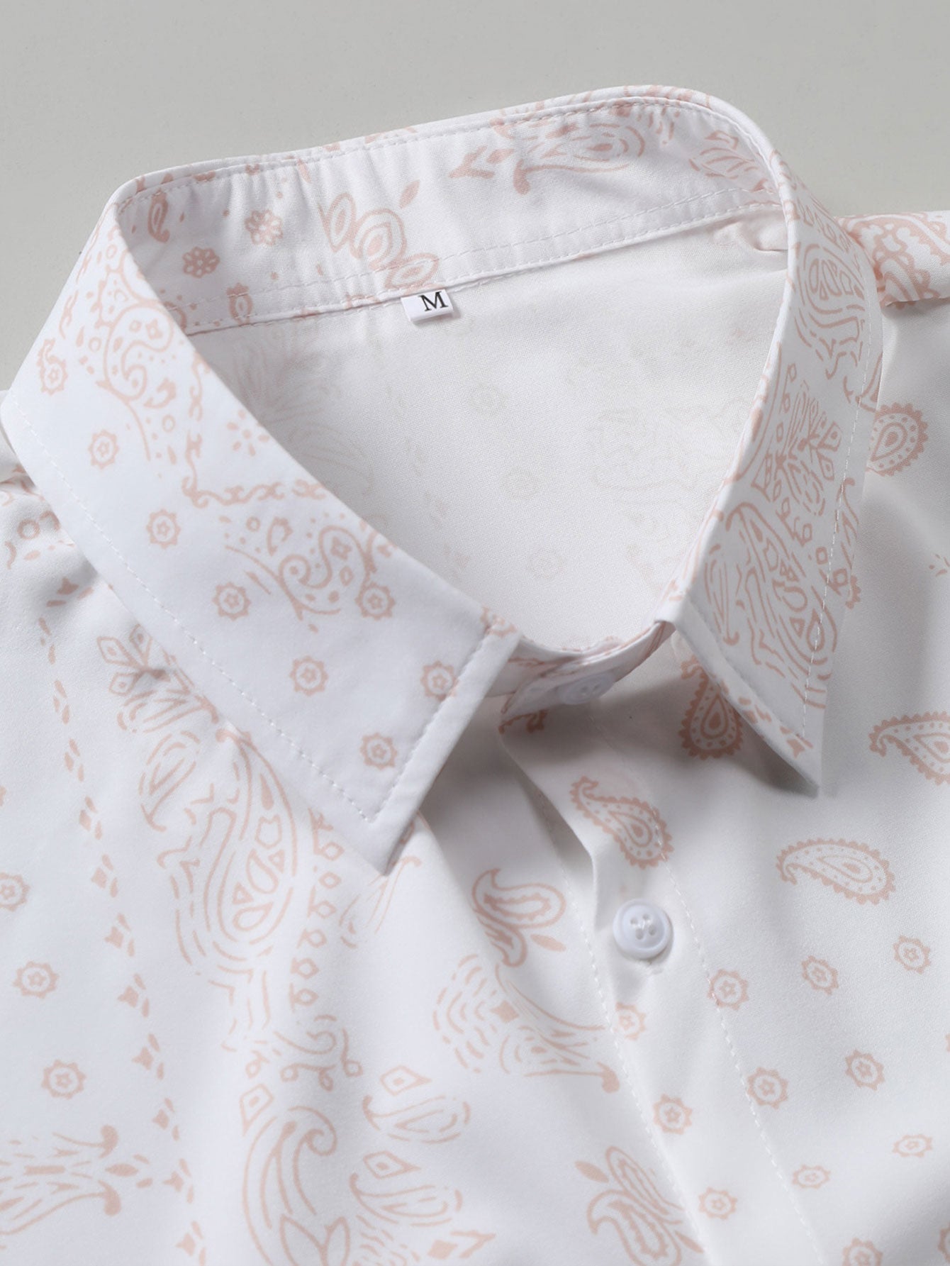 Paisley Patterned Button-Up Shirt