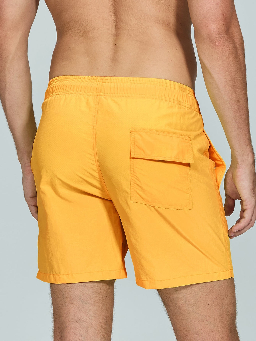 Men's Mid-Length Drawstring Swim Trunks