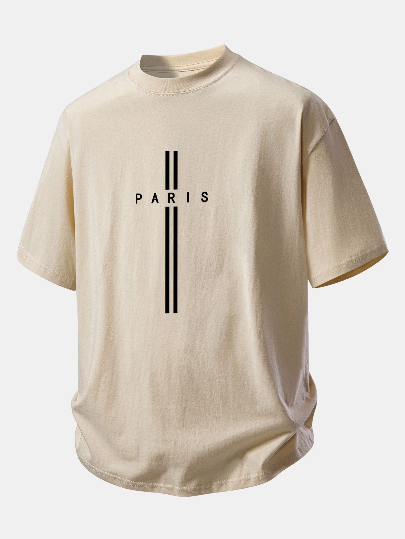 Comfortable Paris Stripe Cotton T-Shirt