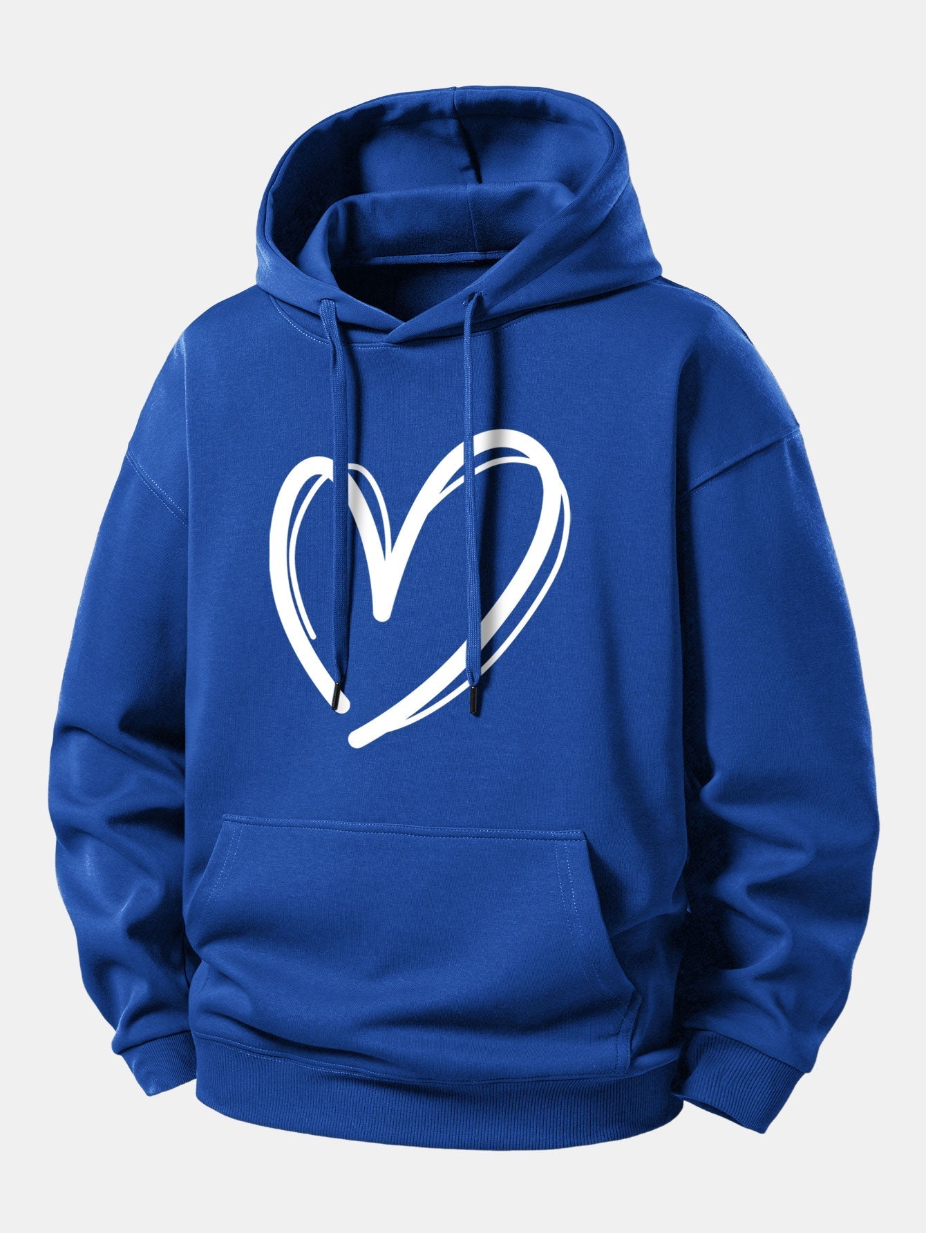 Relaxed Fit Hoodie with Heart Print
