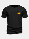 Classic Fit Cotton T-Shirt with Duck Print