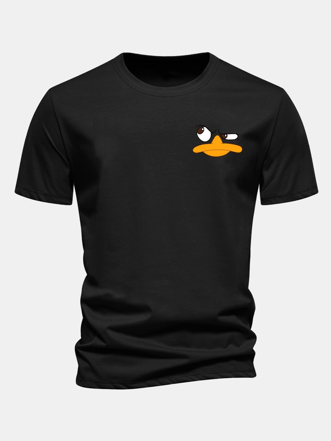 Classic Fit Cotton T-Shirt with Duck Print