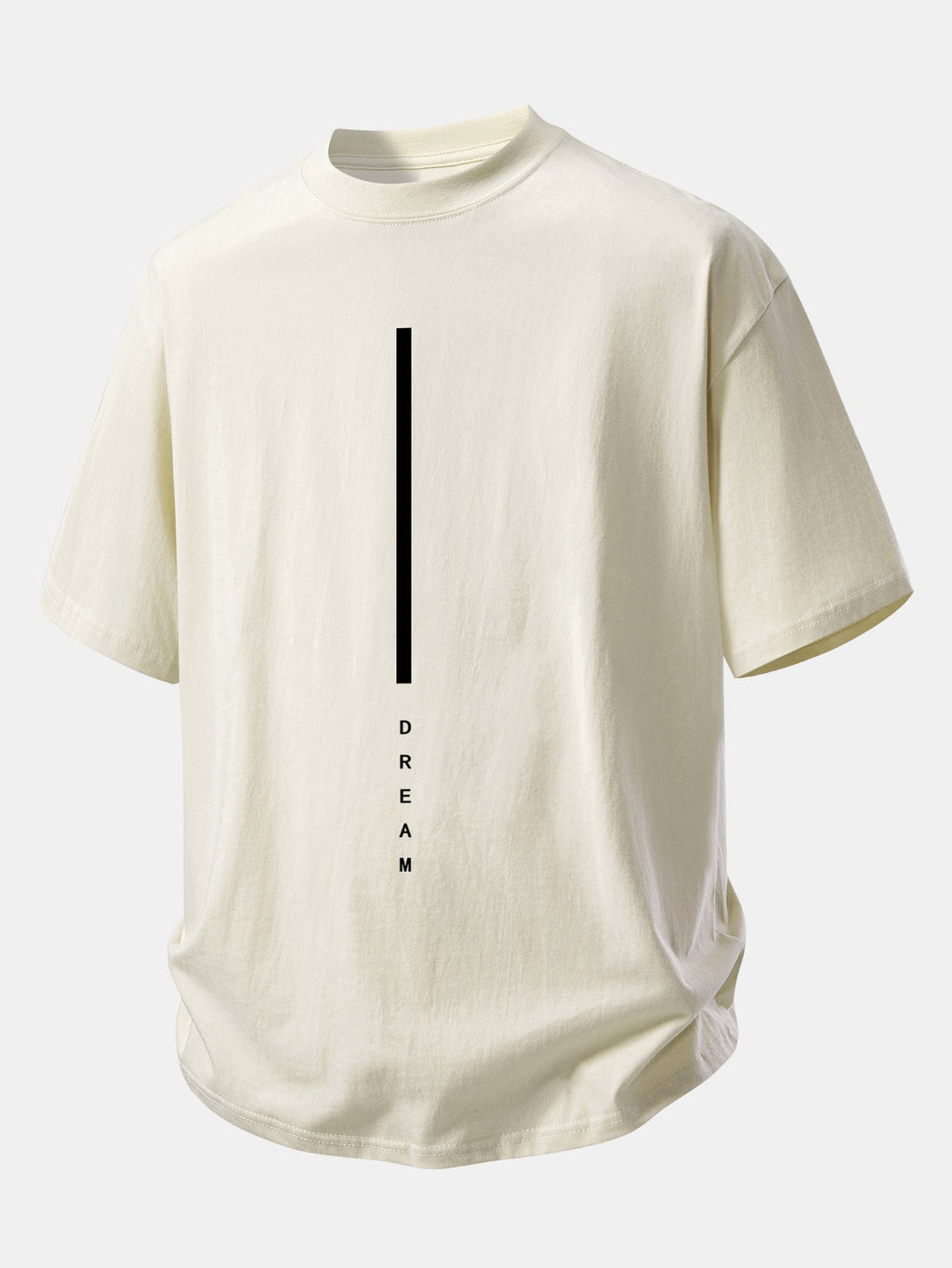 Comfortable Dream Stripe Cotton T-Shirt with Relaxed Fit