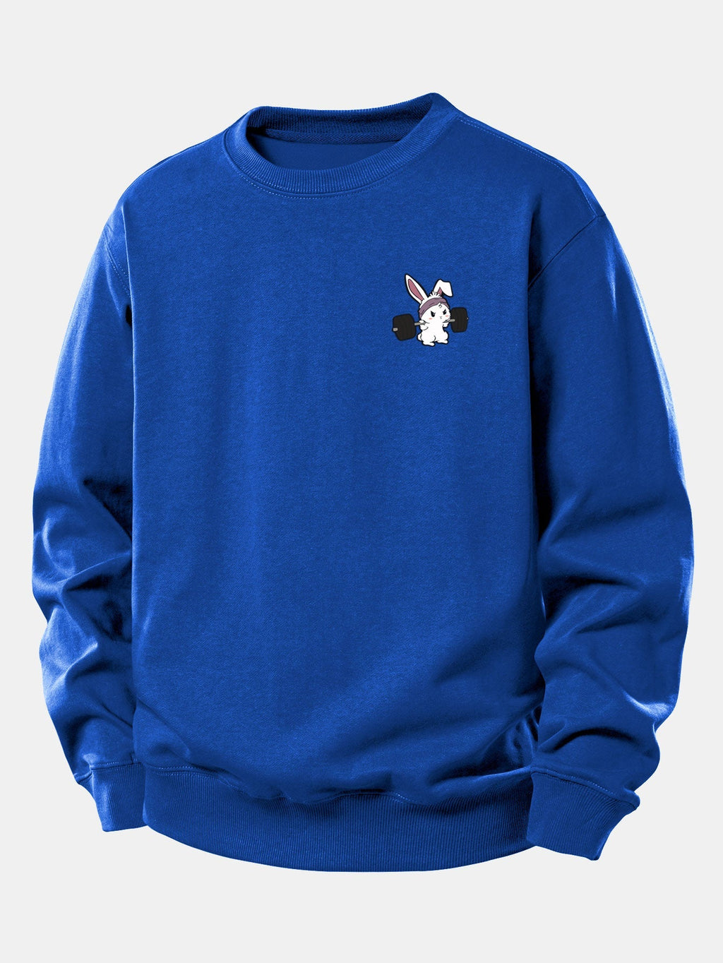 Relaxed Fit Sweatshirt with Fitness Rabbit Print