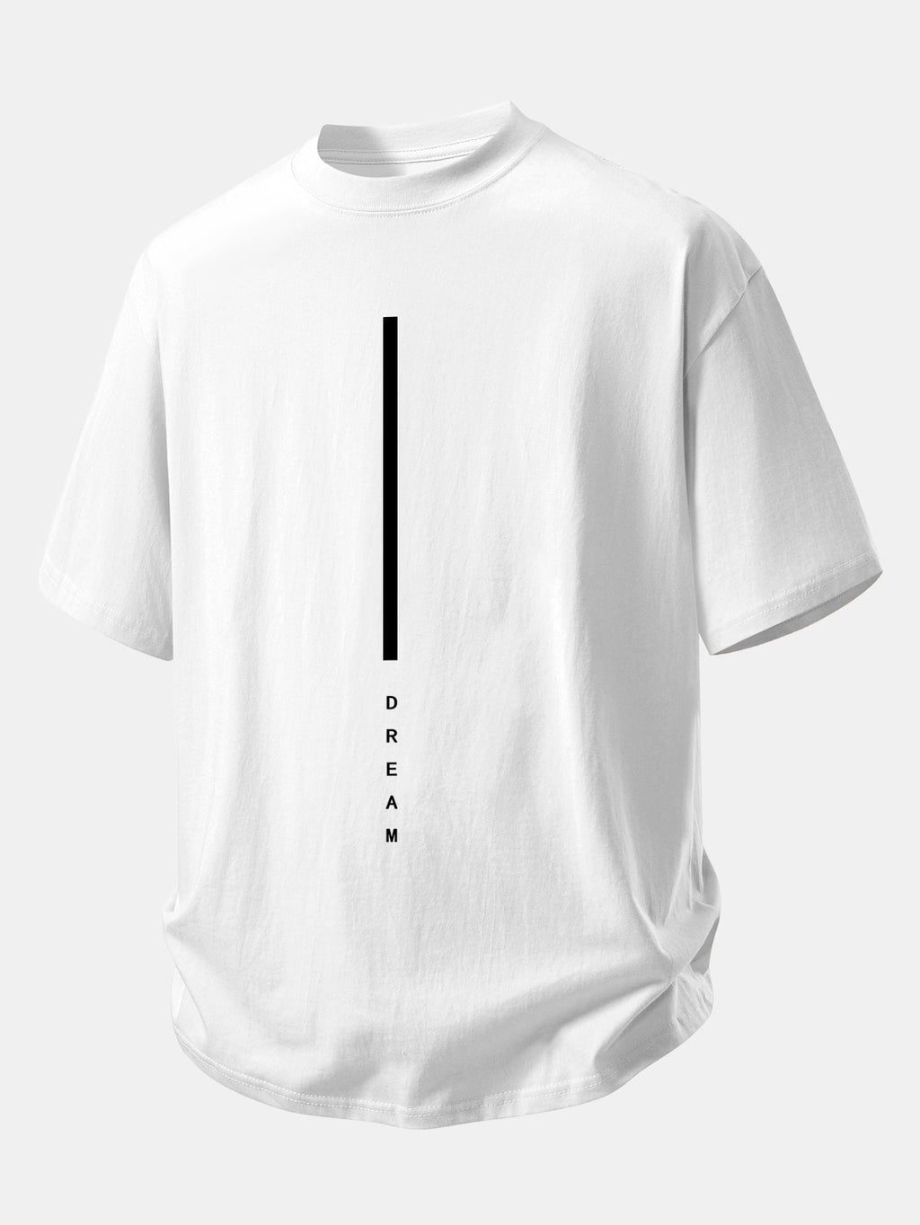Comfortable Dream Stripe Cotton T-Shirt with Relaxed Fit