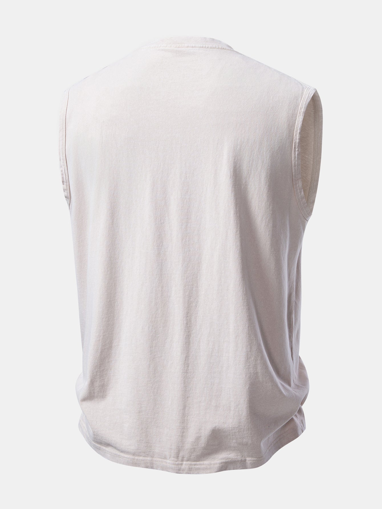 Distressed Washed Tank Top with Pink Panther Print