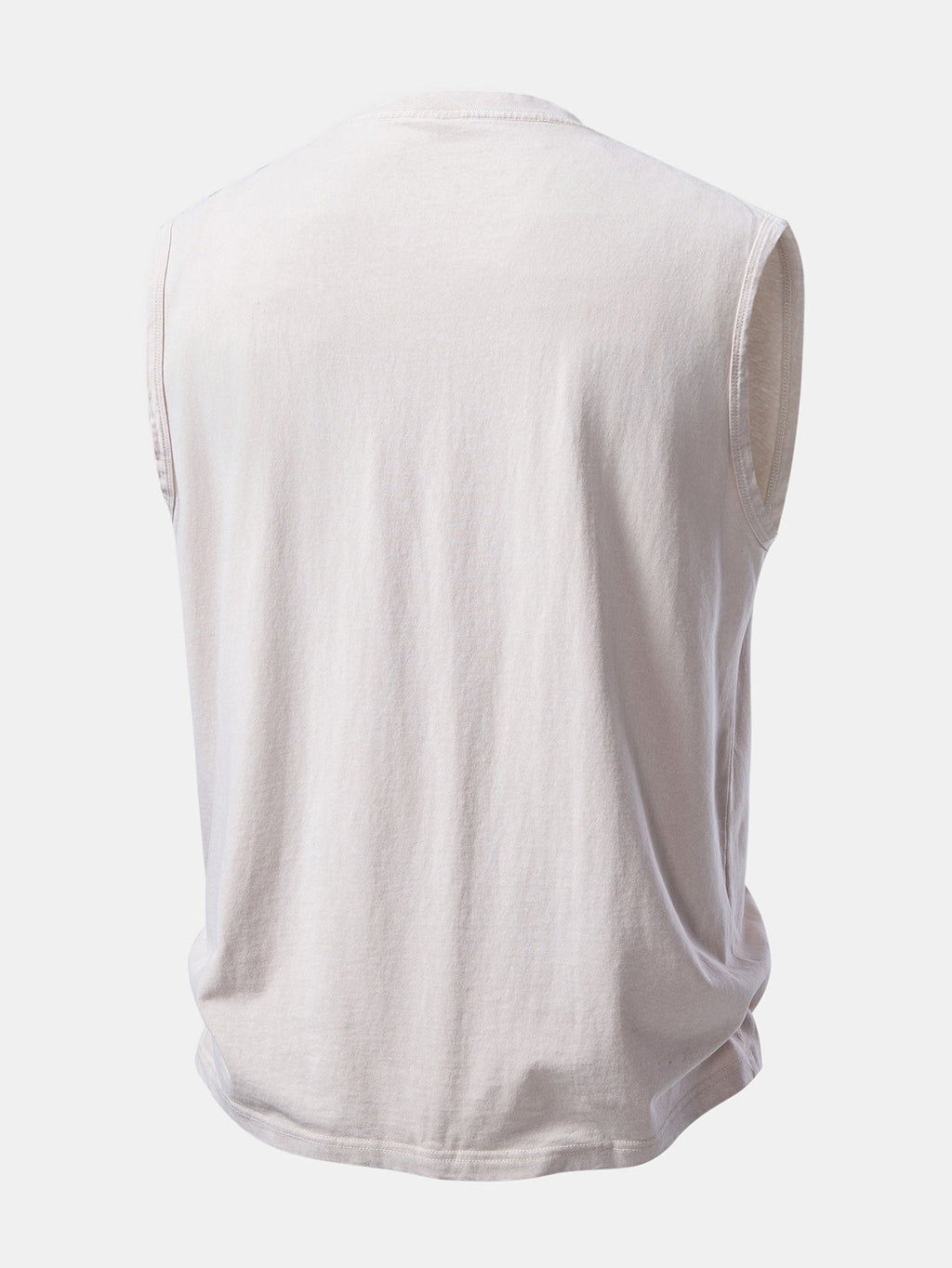 Distressed Washed Tank Top Featuring Pink Panther and V Sign Print