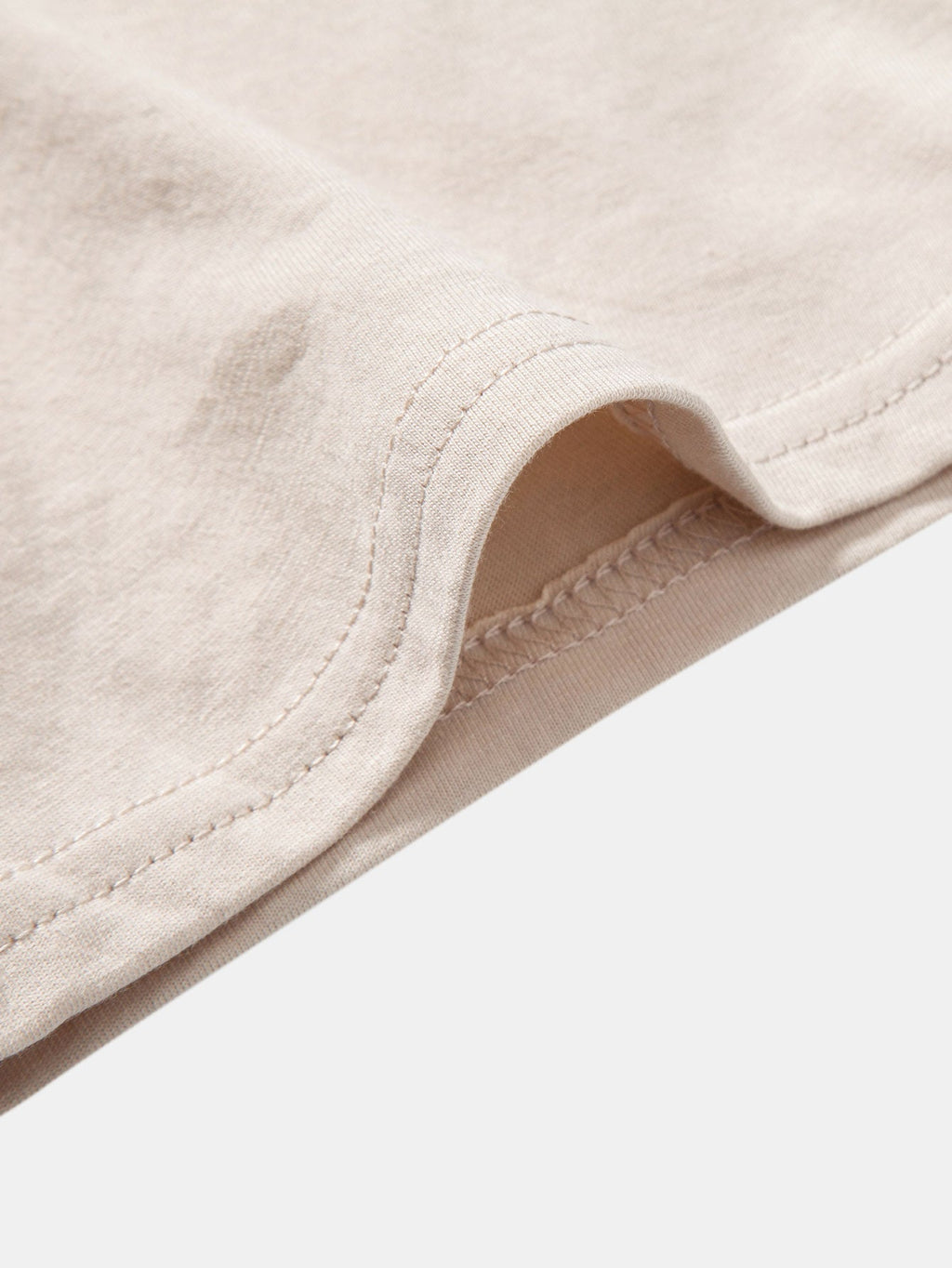 Set of 5 Essential Cotton Arc Hem T-Shirts