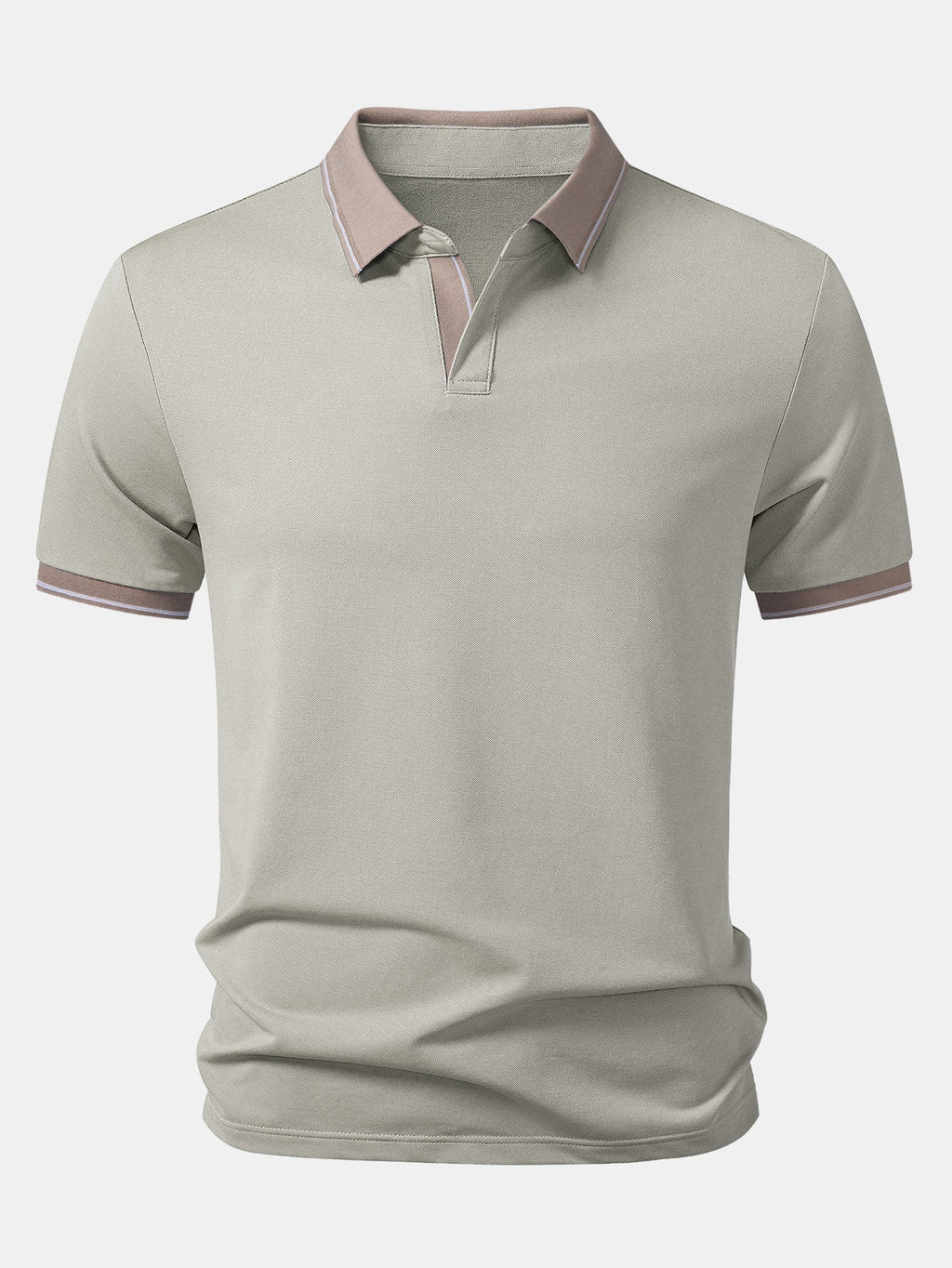 Two-Tone Johnny Collar Polo