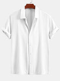 Geometric Patterned Jacquard Button-Up Shirt