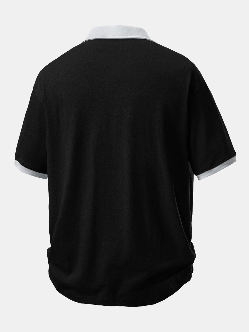 Relaxed Fit Contrast Cotton Polo & 7" Cotton Drawstring Shorts