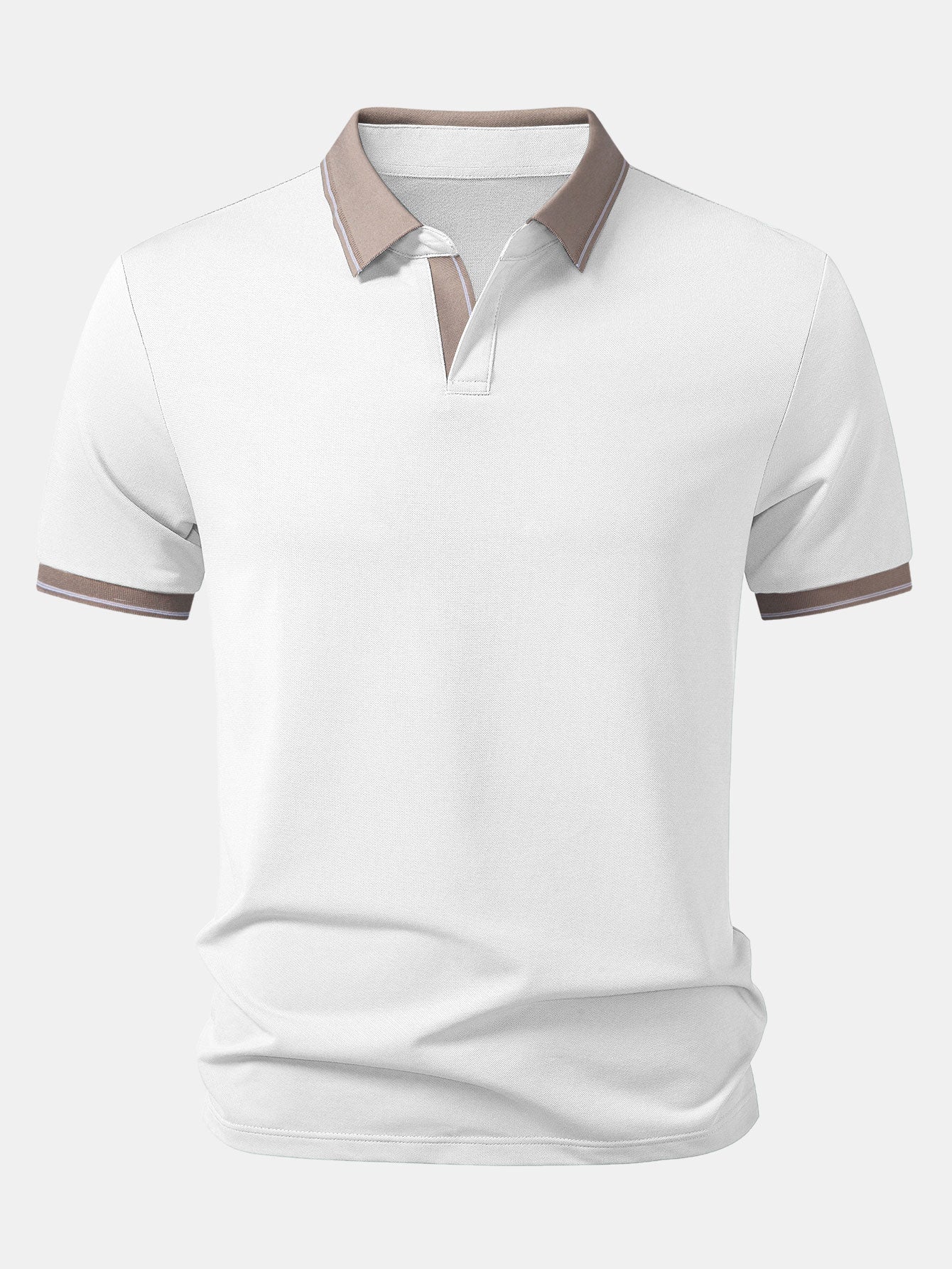 Two-Tone Johnny Collar Polo