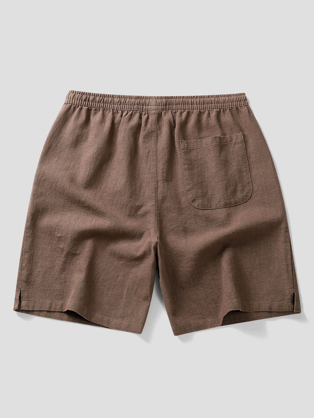 Drawstring Shorts in Linen-Cotton Blend