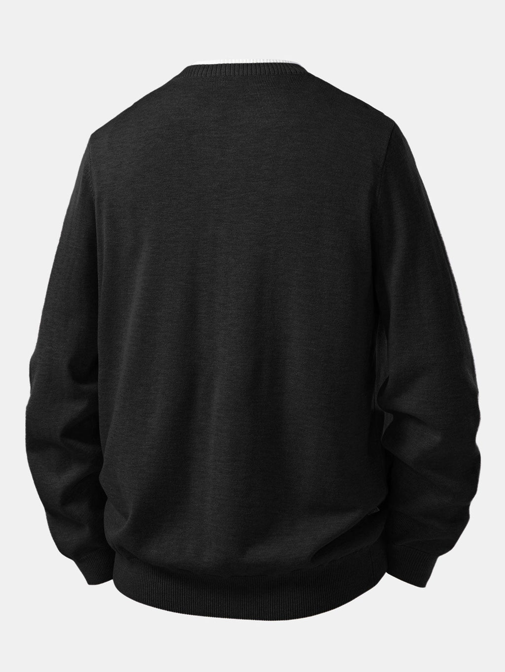 Long Sleeve Dual-Style Split Neck Sweater