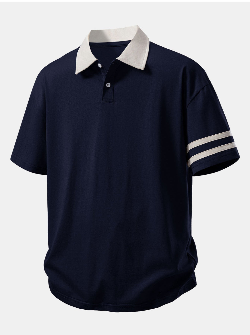 Comfortable Fit Polo Shirt with Contrast Collar