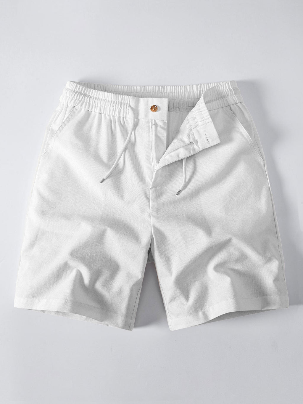 Drawstring Linen Shorts