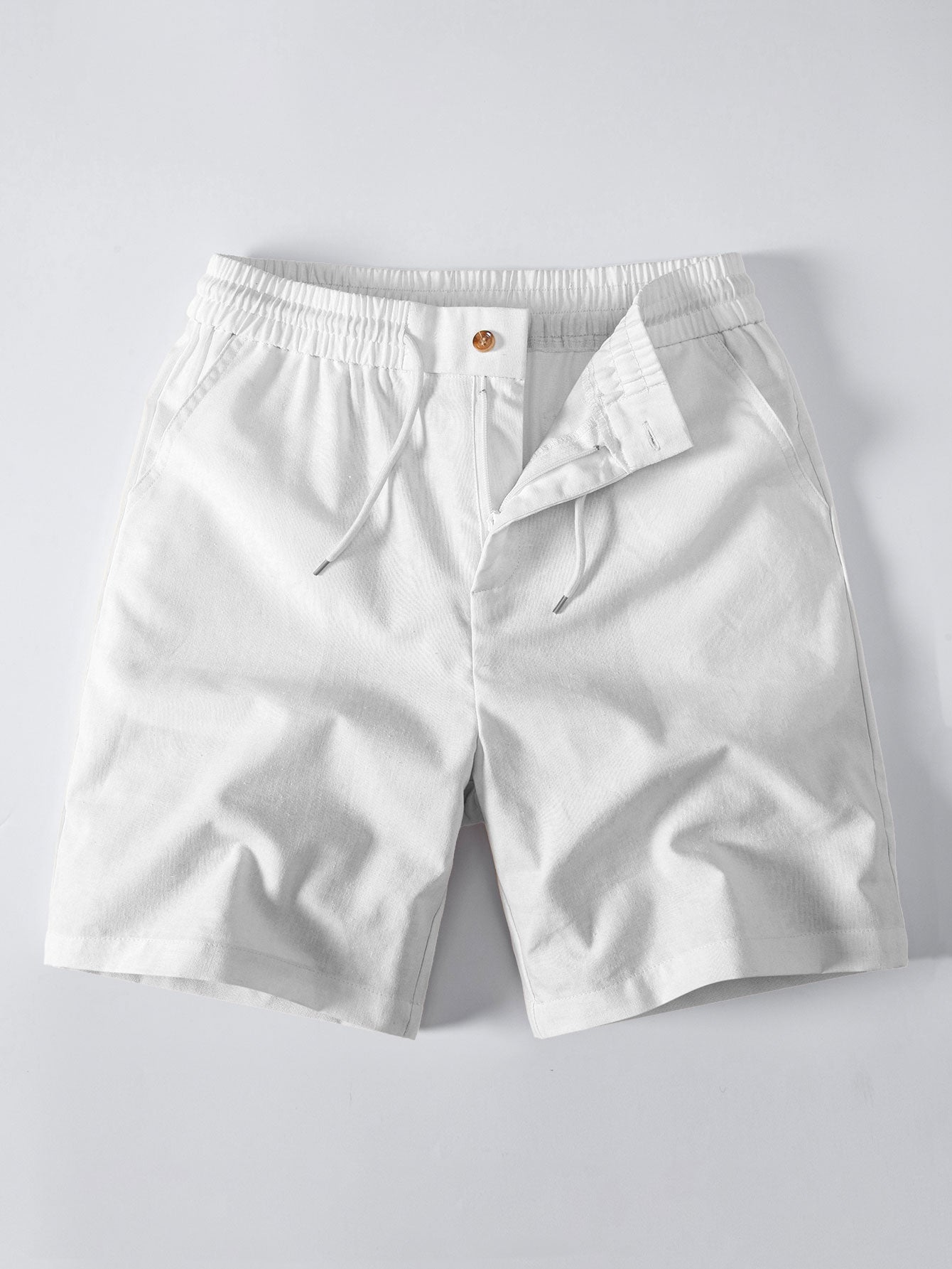 Drawstring Linen Shorts