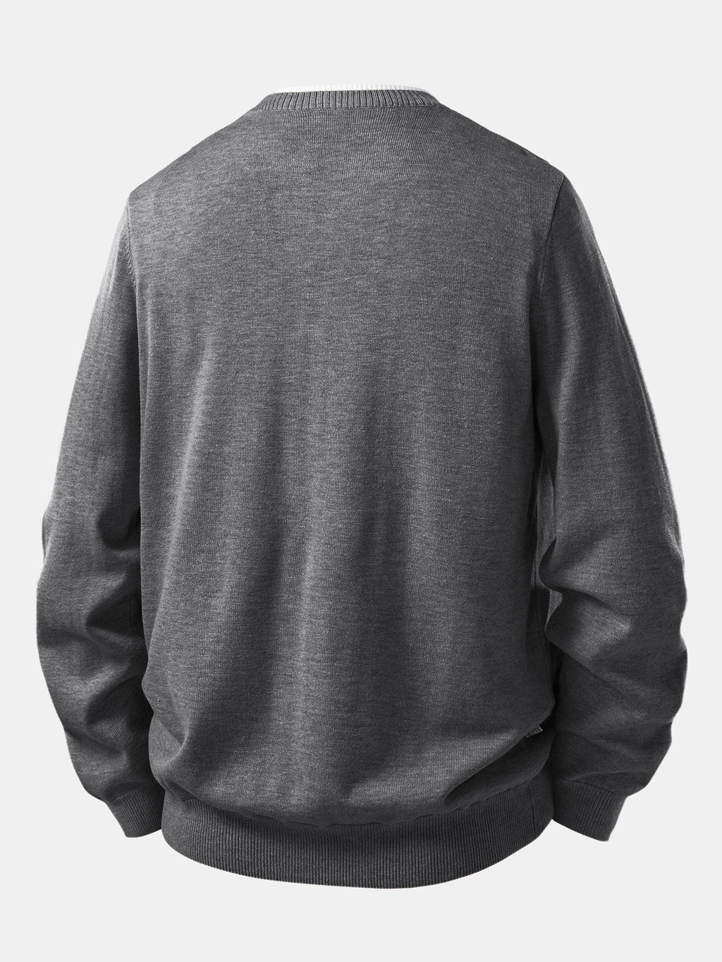 Long Sleeve Dual-Style Split Neck Sweater