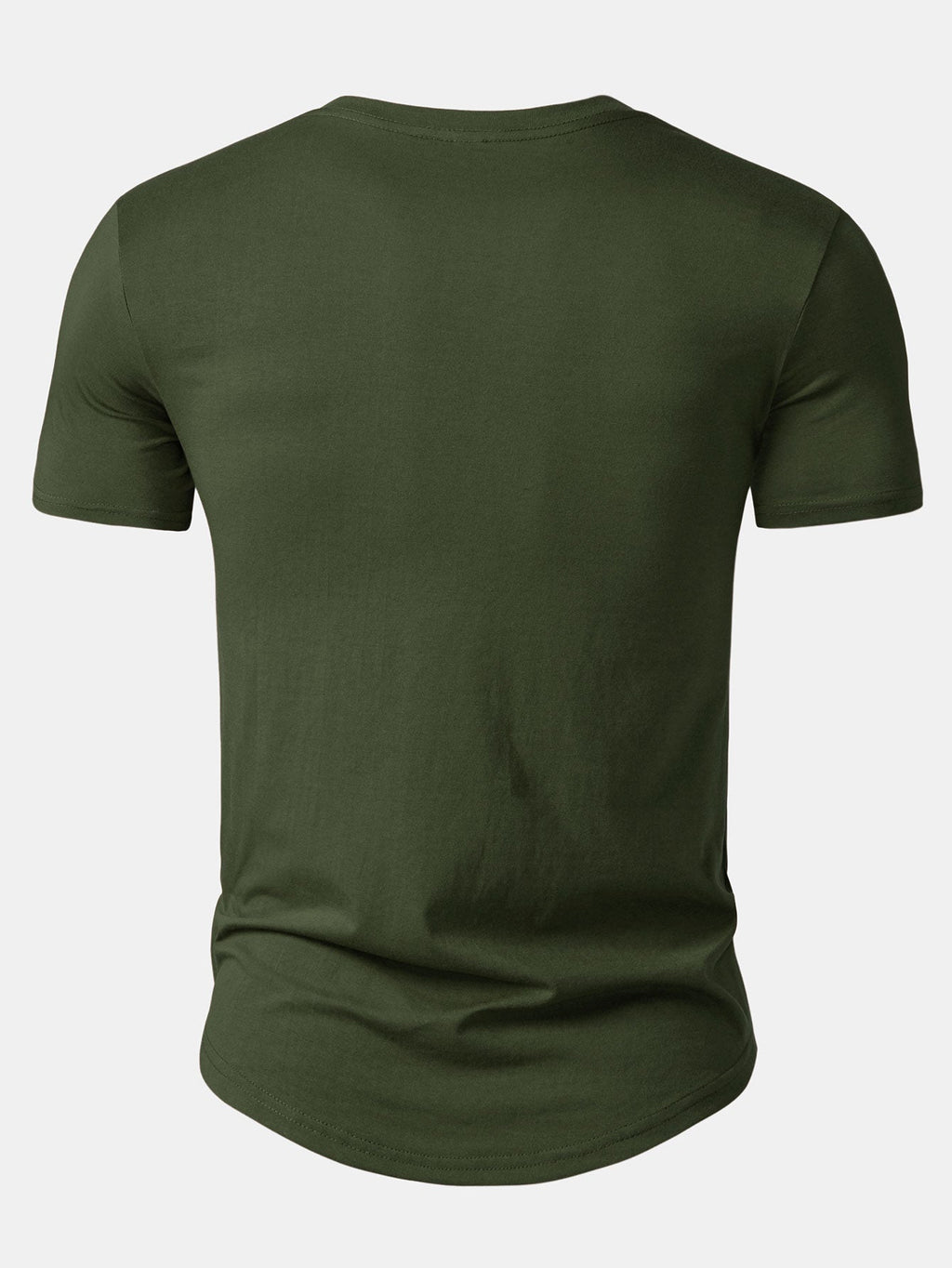 Set of 5 Essential Cotton Arc Hem T-Shirts
