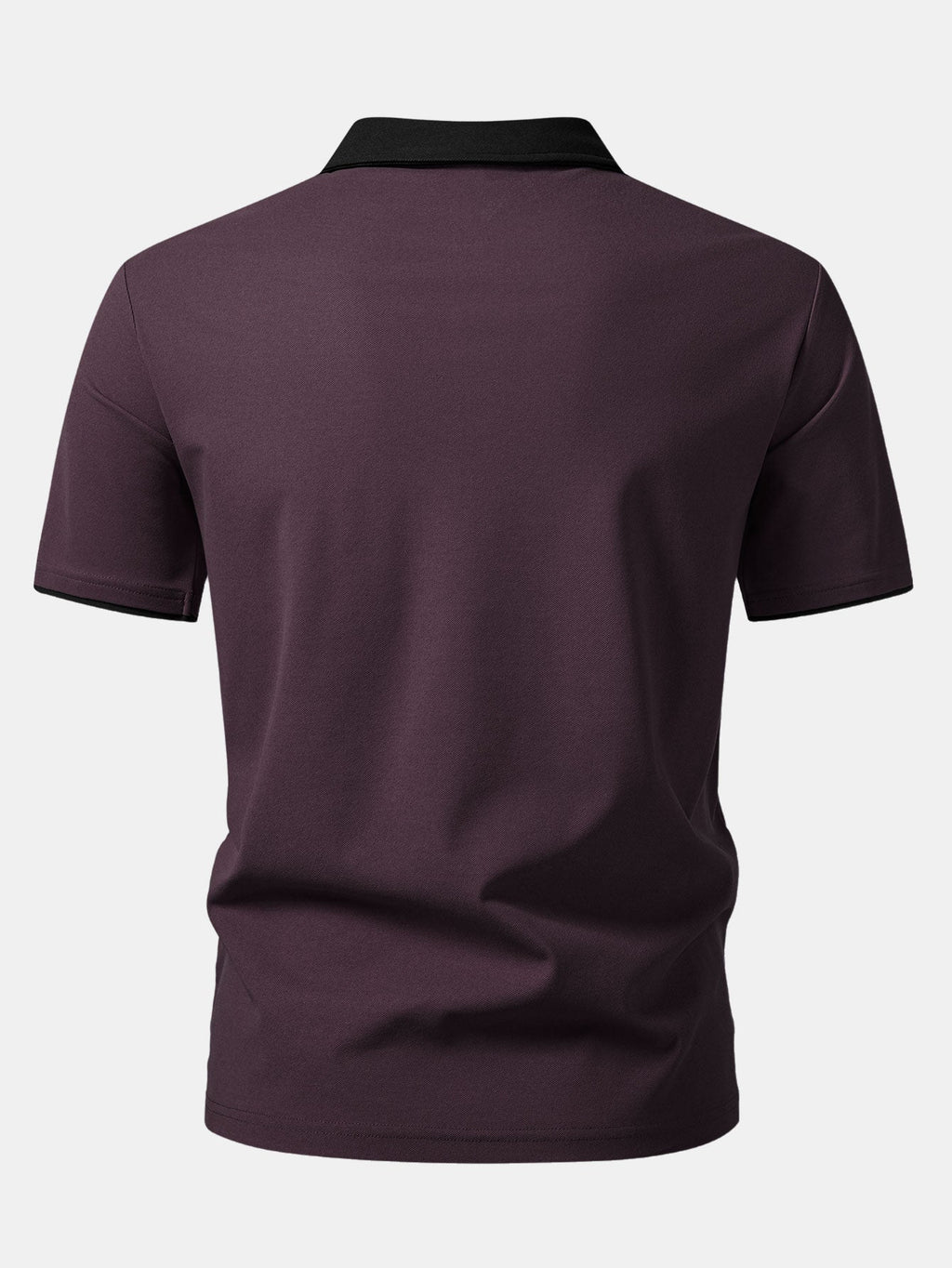 Two-Tone Collar Polo Shirt