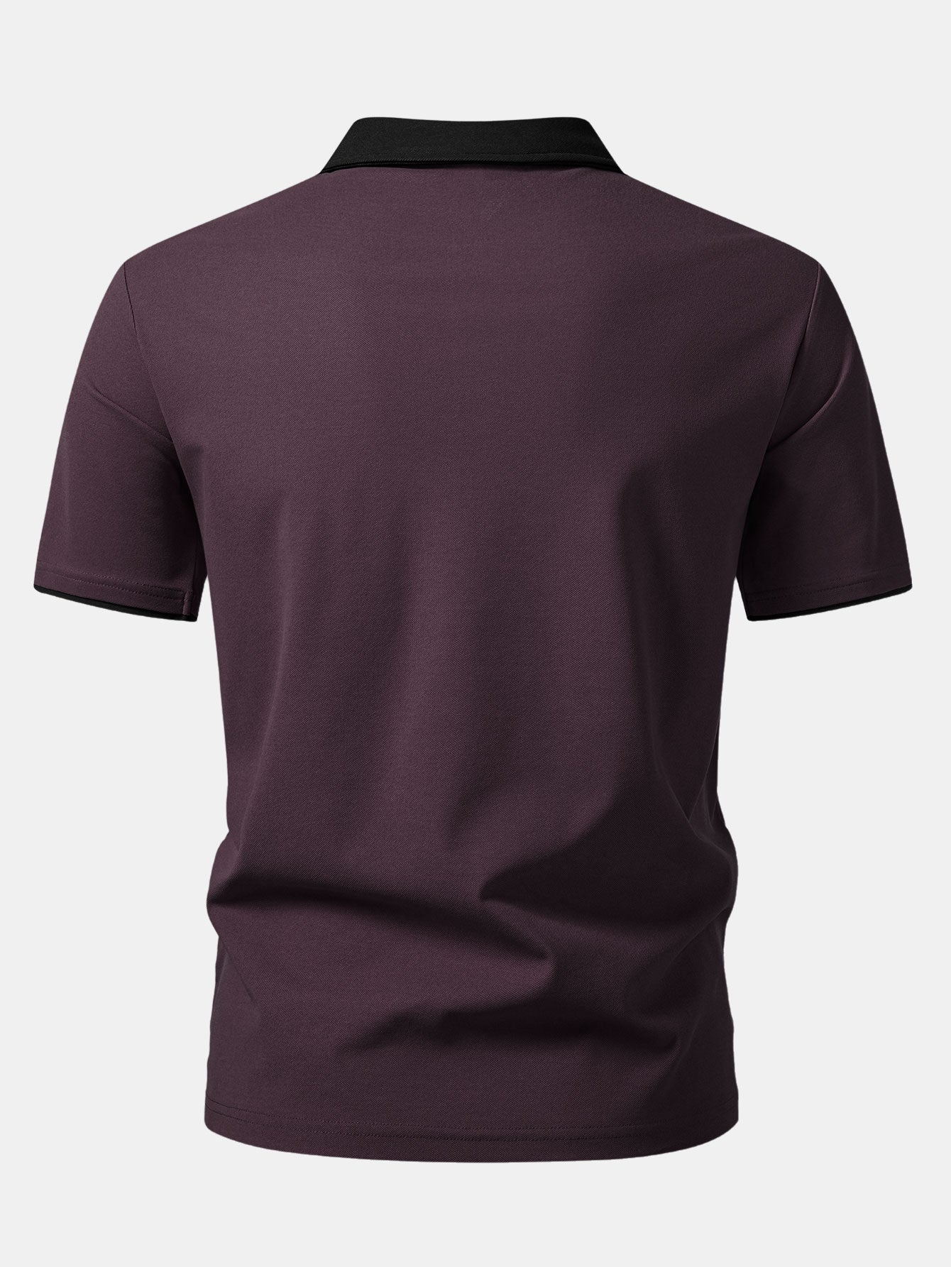 Two-Tone Collar Polo Shirt
