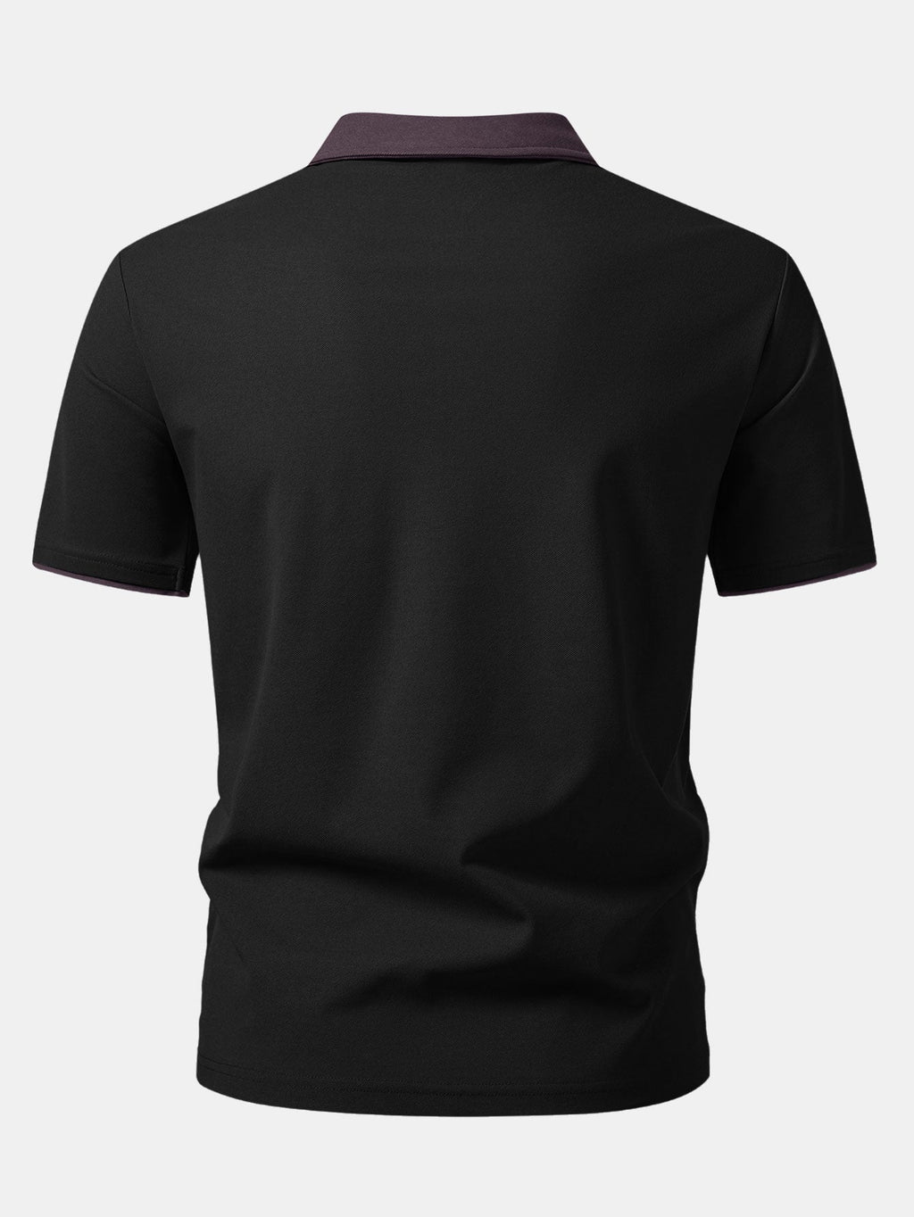 Two-Tone Collar Polo Shirt