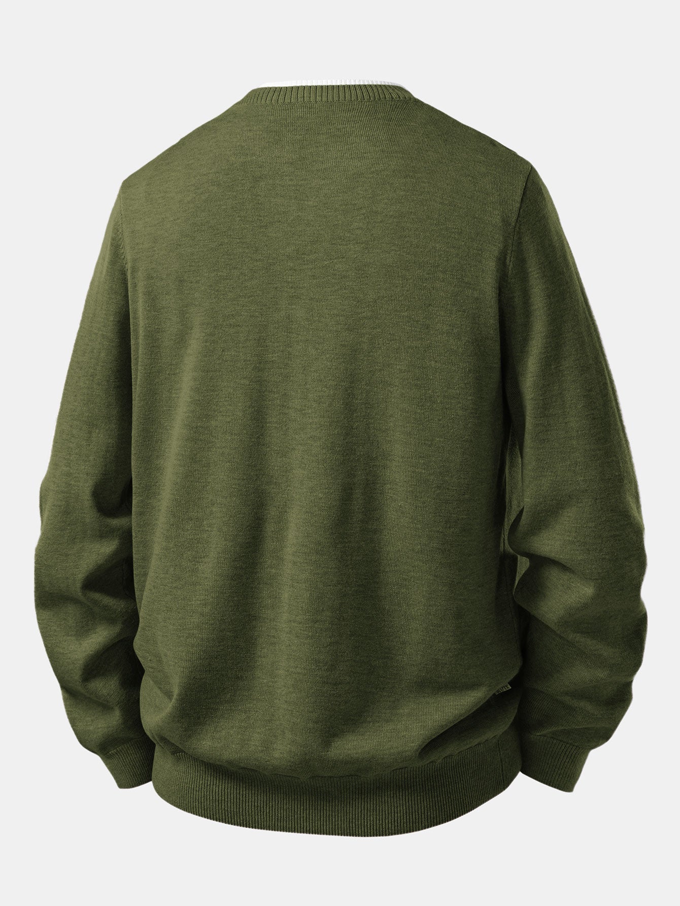 Long Sleeve Dual-Style Split Neck Sweater