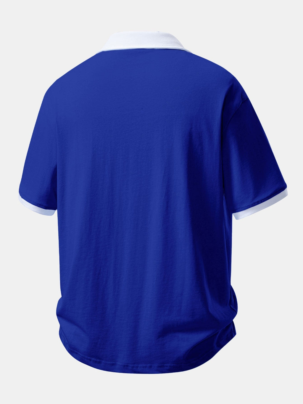 Comfortable Contrast Cotton Polo with Relaxed Fit