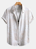 Paisley Patterned Button-Up Shirt