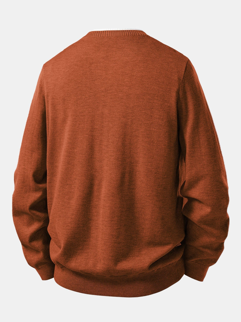 Long Sleeve Dual-Style Split Neck Sweater