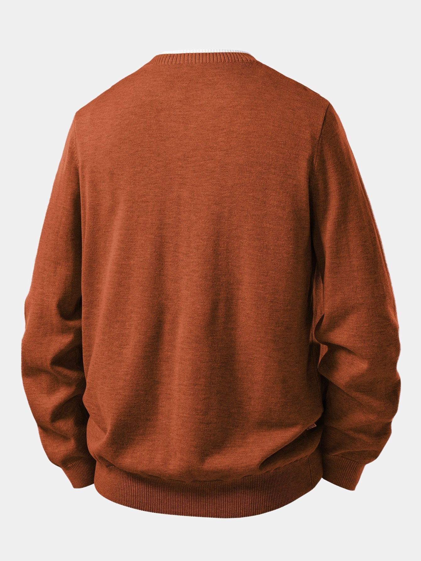 Long Sleeve Dual-Style Split Neck Sweater