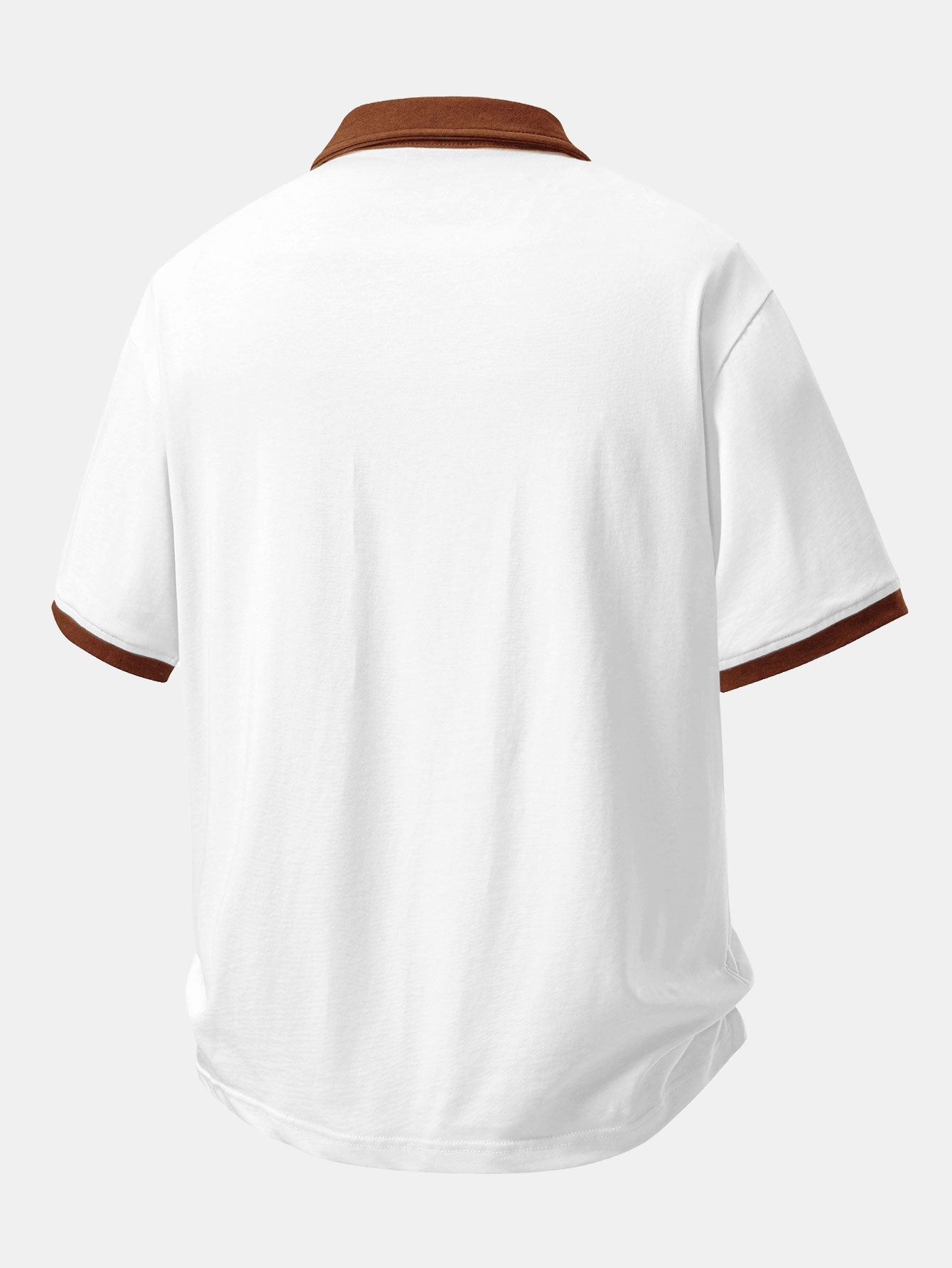 Comfortable Contrast Cotton Polo with Relaxed Fit