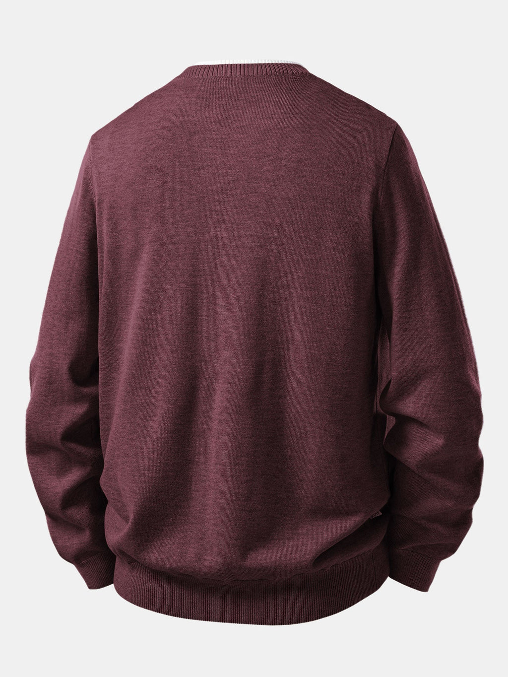 Long Sleeve Dual-Style Split Neck Sweater