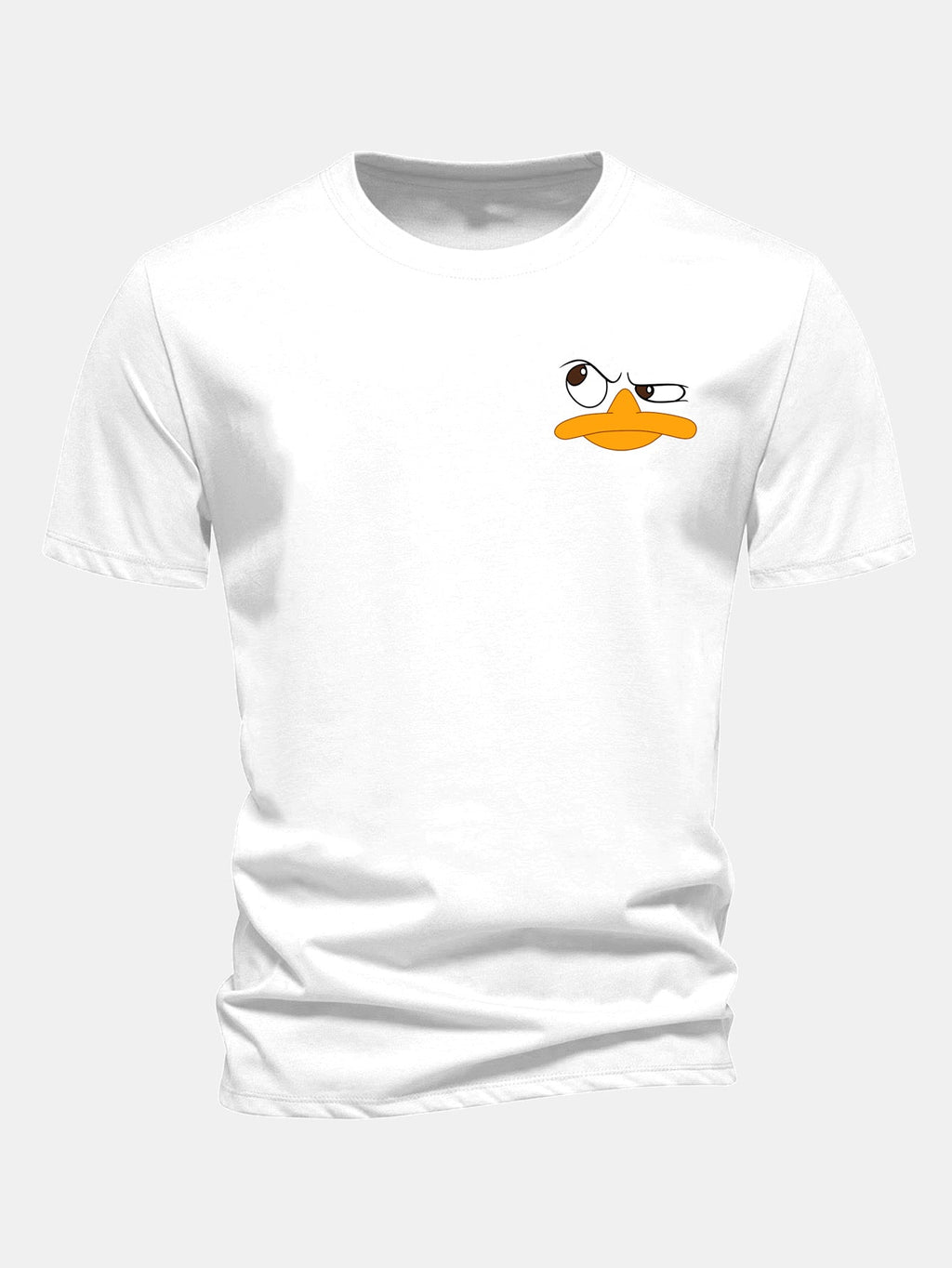 Classic Fit Cotton T-Shirt with Duck Print