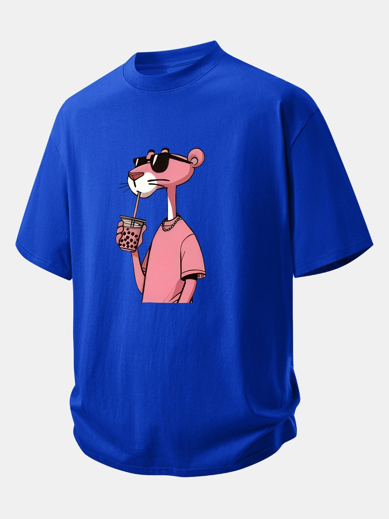 Comfortable Pink Panther Graphic Cotton Tee