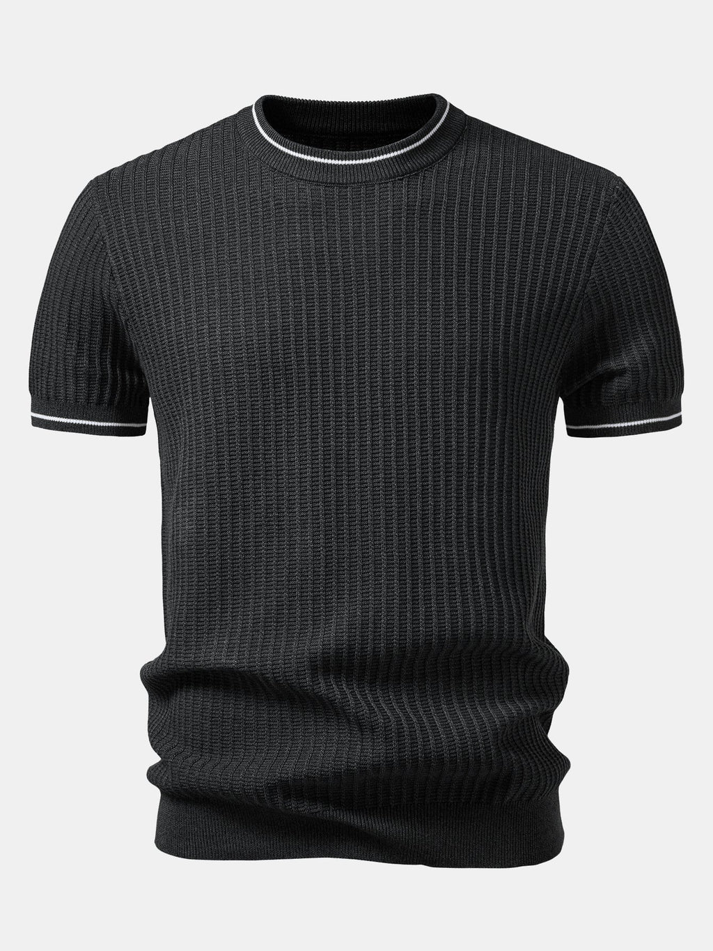 Color-Blocked Waffle Knit Tee