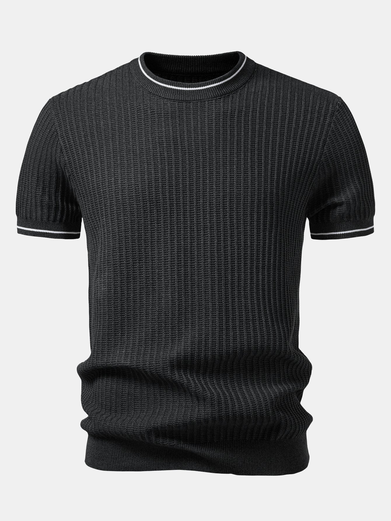 Color-Blocked Waffle Knit Tee