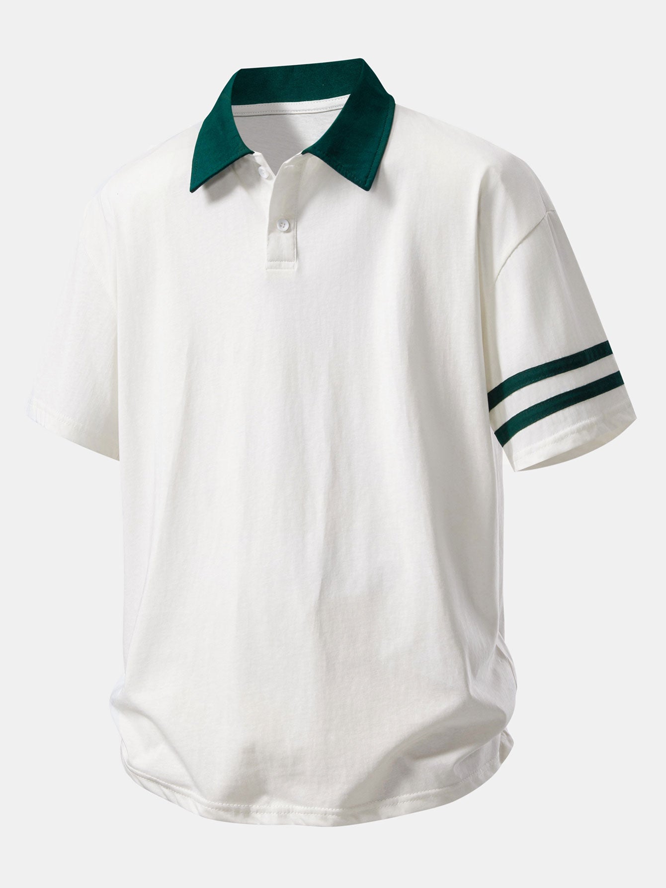 Comfortable Fit Polo Shirt with Contrast Collar