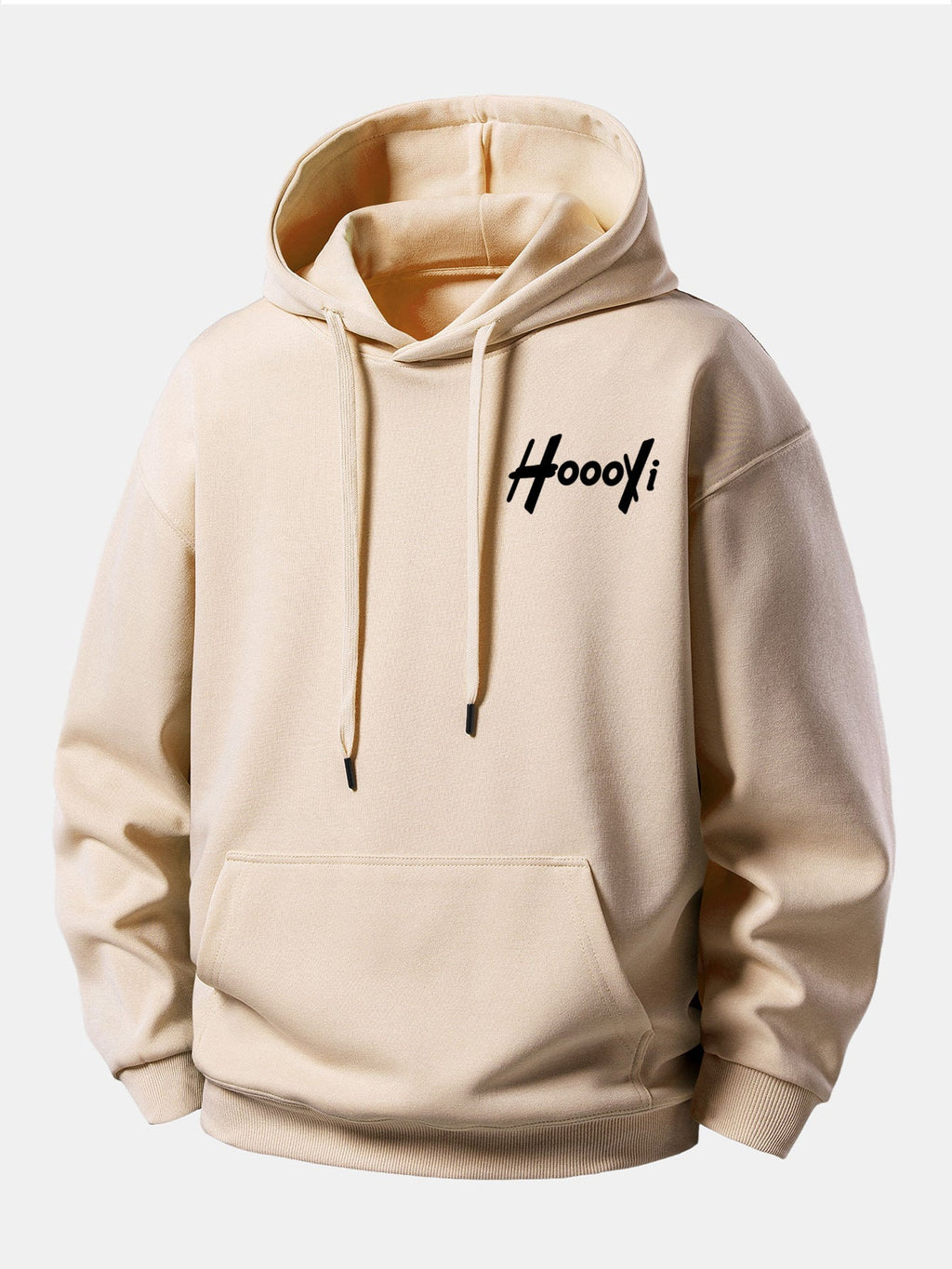 Hoooyi Relaxed Fit Printed Hoodie