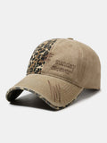 Vintage American Leopard Print Embroidered Baseball Cap