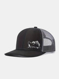 Outdoor-Ready Printed Fishing Mesh Baseball Cap for Camping and Vacations