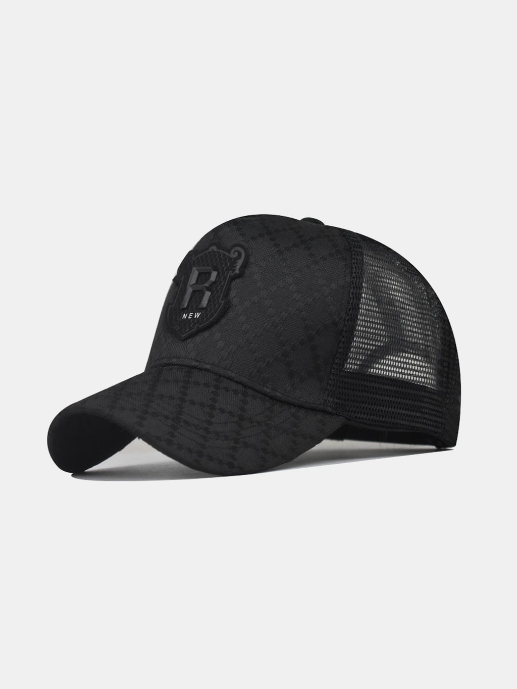 Breathable Mesh R Patch Trucker Hat