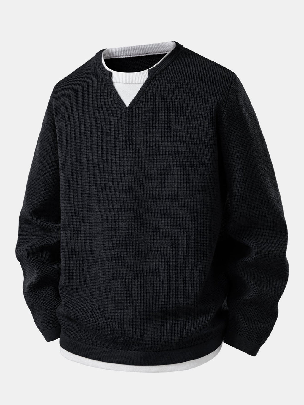 Dual-Style V-Neck Sweater