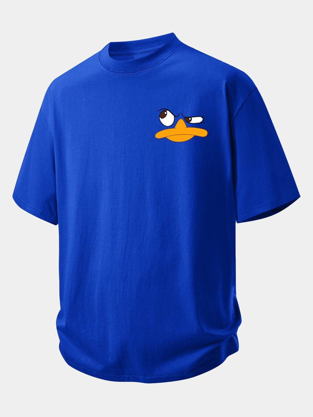 Comfortable Emoji Duck Graphic Cotton T-Shirt