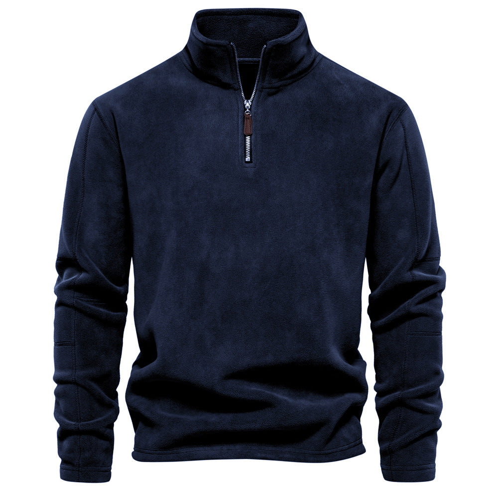 Men's Fleece Sweatshirt with Half-Zip