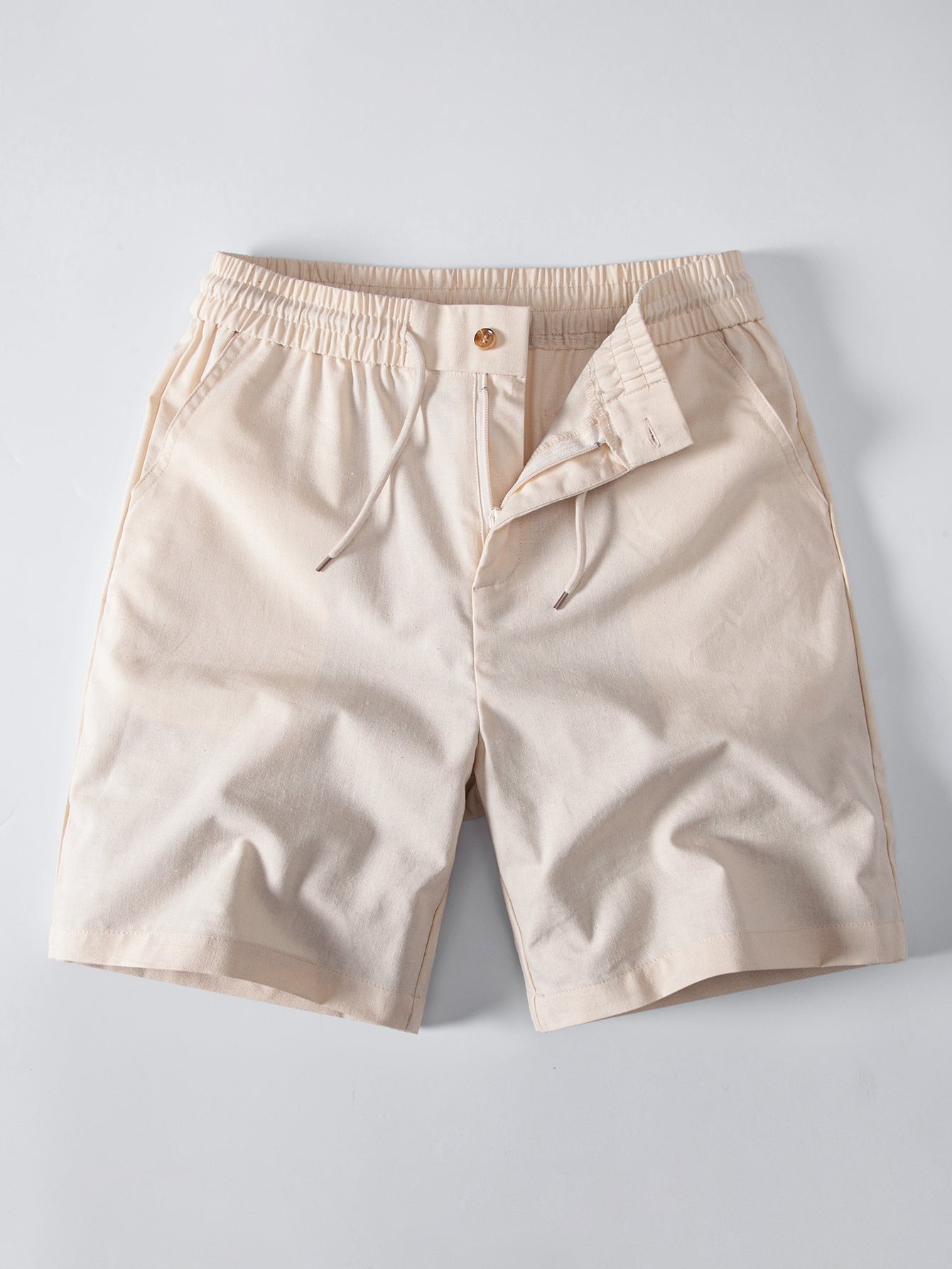 Drawstring Linen Shorts