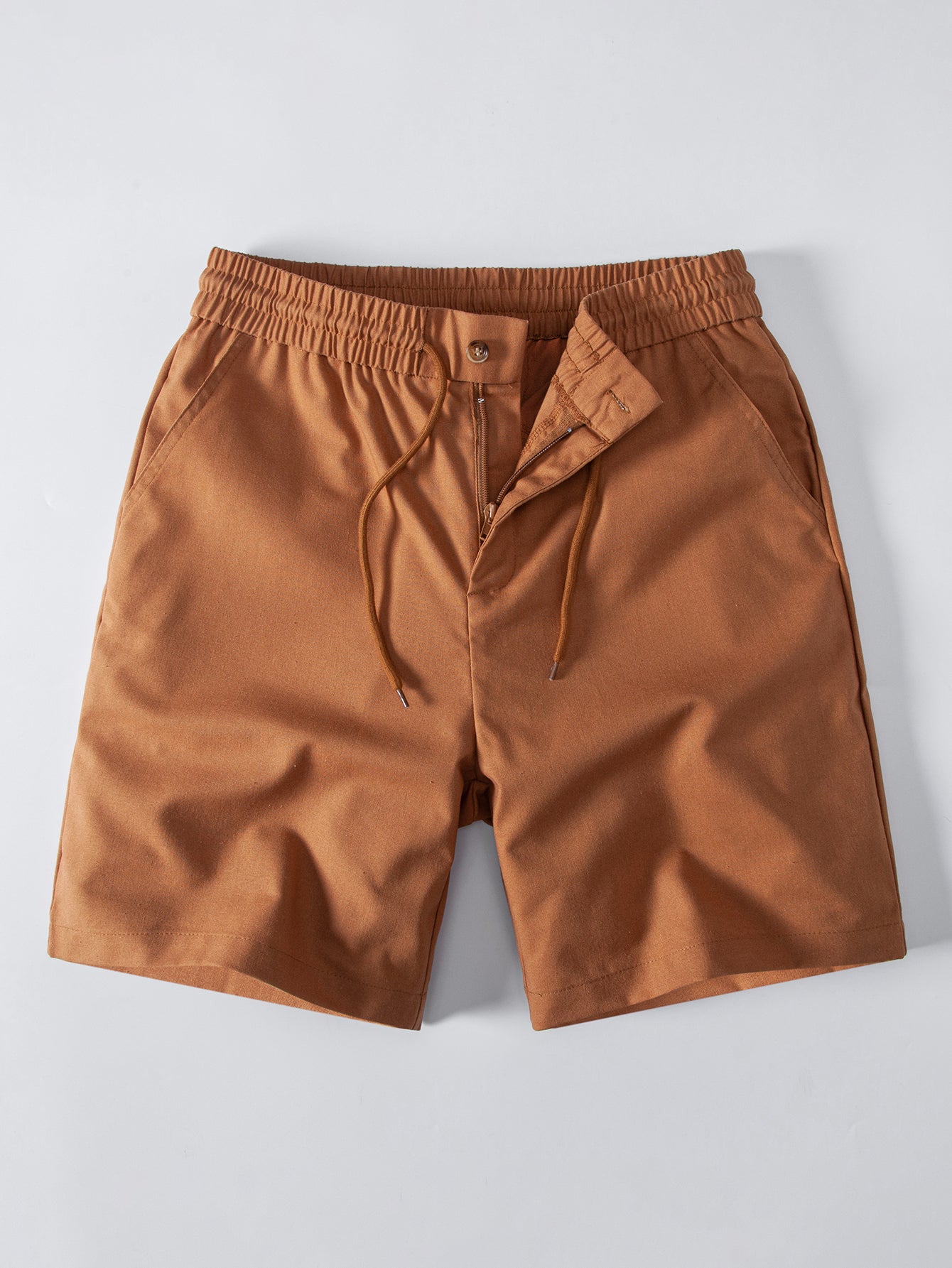 Drawstring Linen Shorts