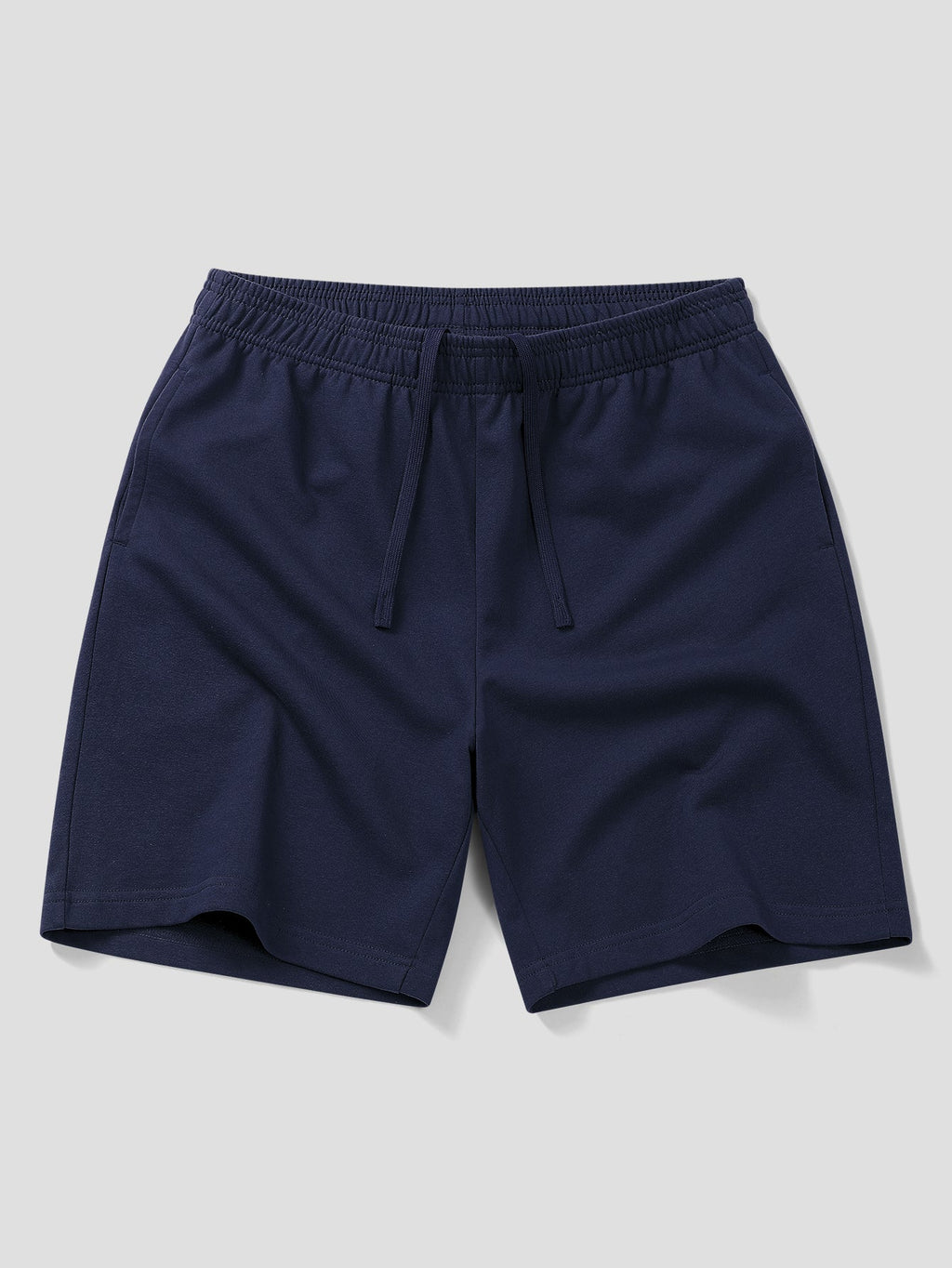 Relaxed Fit Polo Shirt with Contrast Collar & 7" Cotton Drawstring Shorts