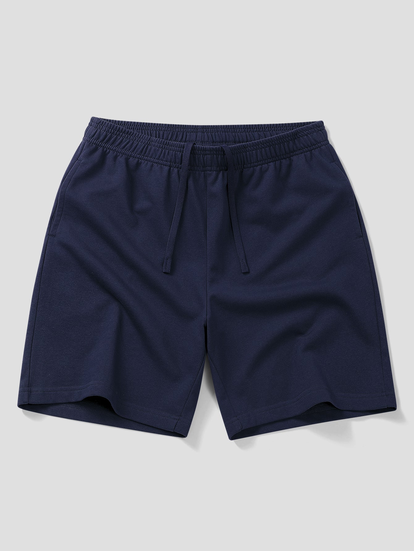 Relaxed Fit Polo Shirt with Contrast Collar & 7" Cotton Drawstring Shorts