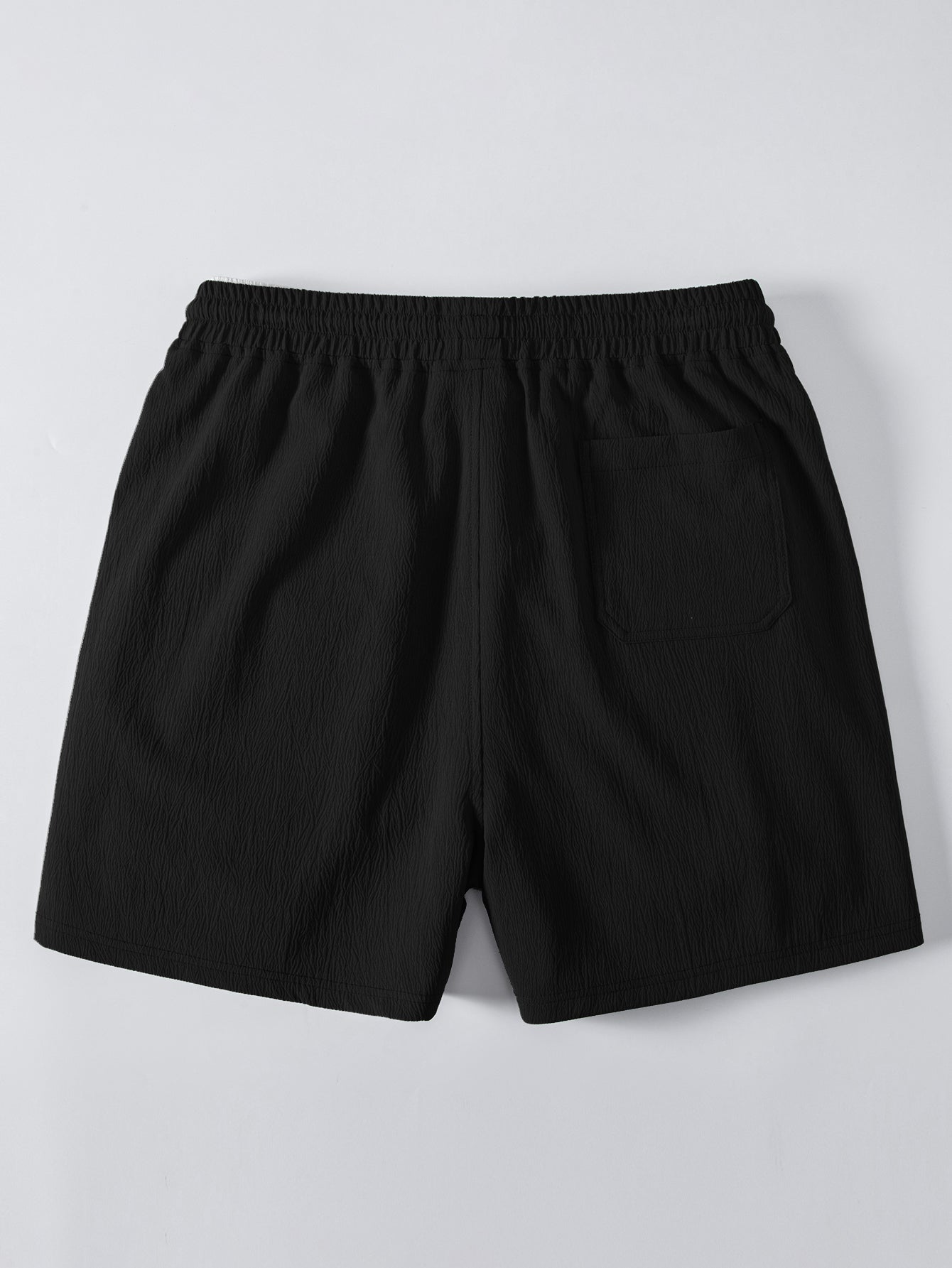 5-Inch Crinkle Texture Drawstring Shorts